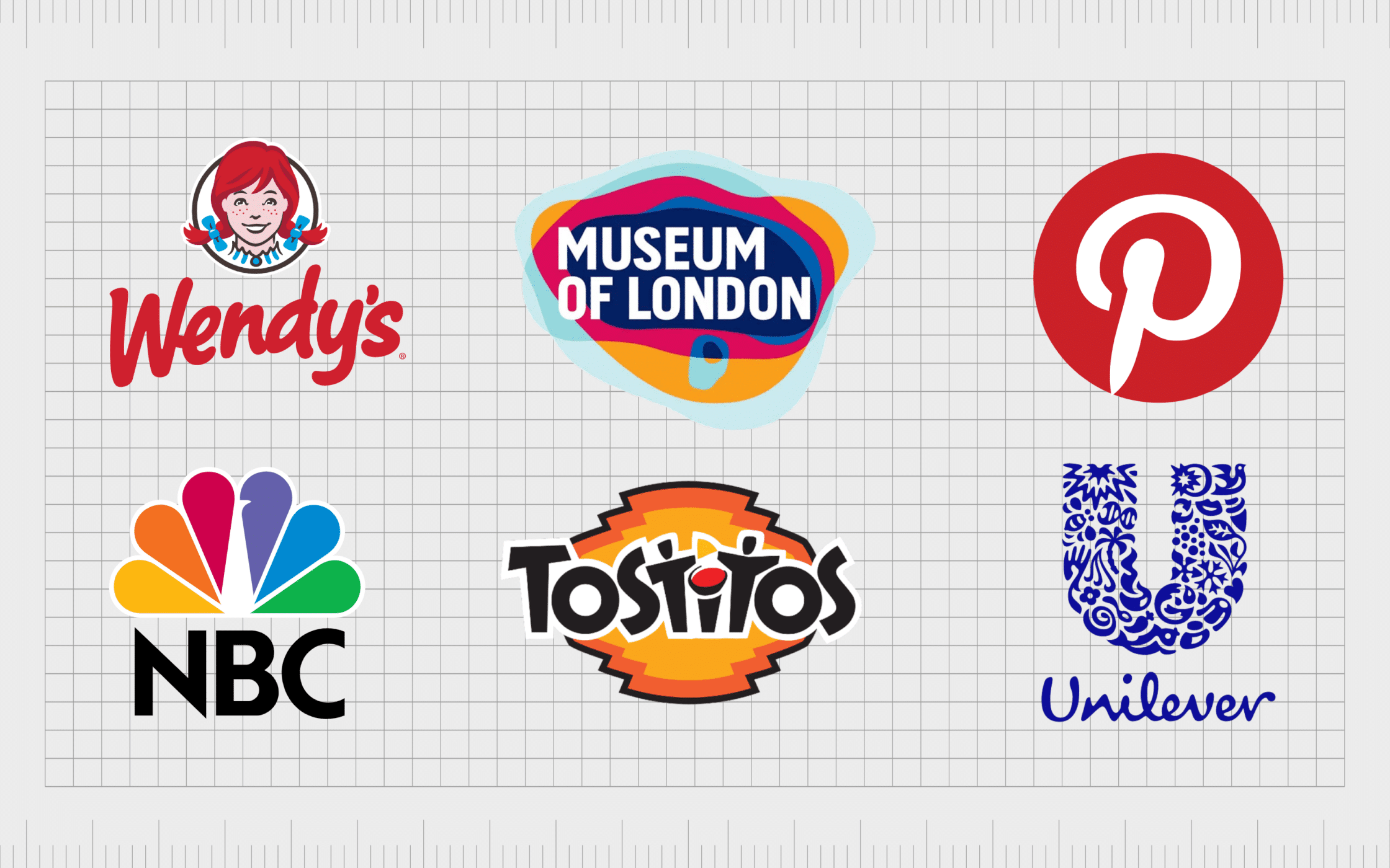 A branding style guide showing logos, colors, and fonts